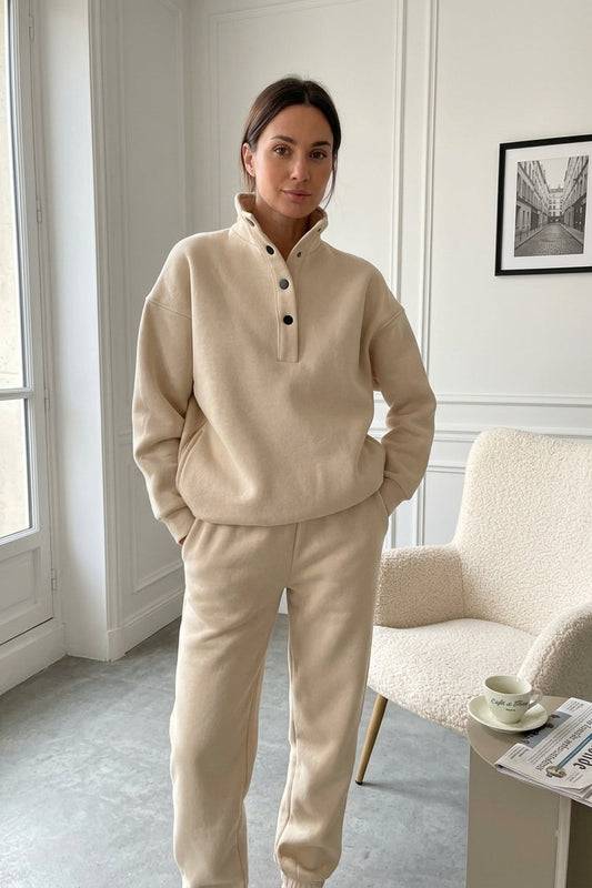 L'Ensemble Pantalon & Sweat Oversize | Confort Absolu
