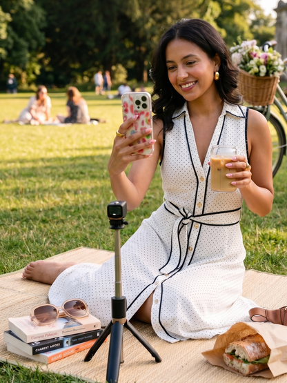 Robe Chemise Midi Soline & Chic À Pois