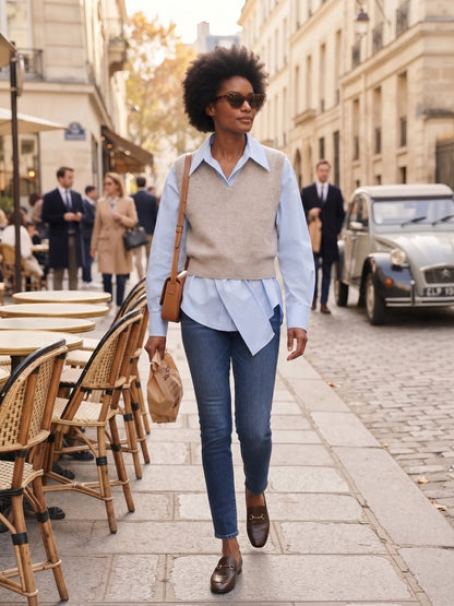 La Chemise Croisée Fluide⎟Chic en Toutes Occasions