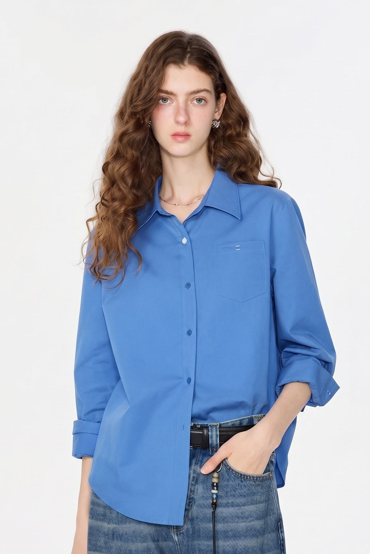 La Blouse Preppy en Coton Naturel