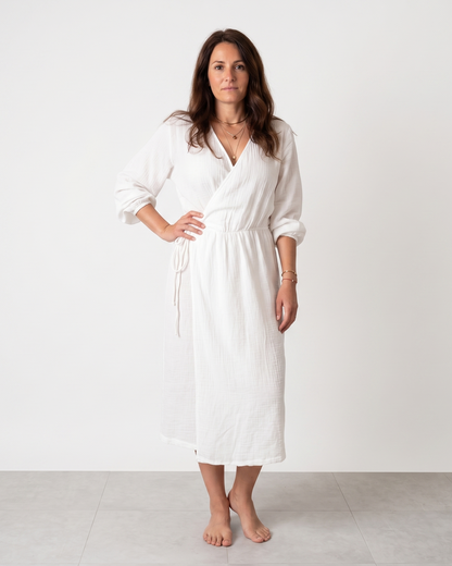 Robe Élise en Mousseline de Coton Pureté Vintage