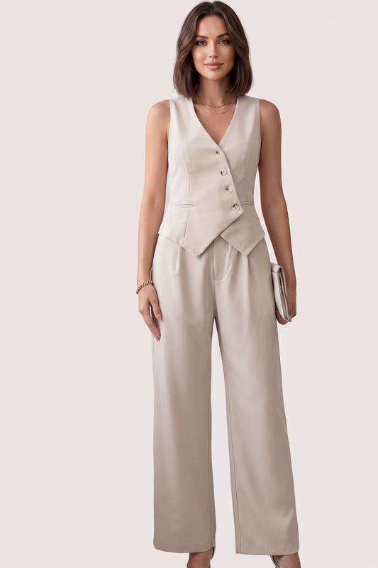 Ensemble Gilet Tailleur & Pantalon Inès