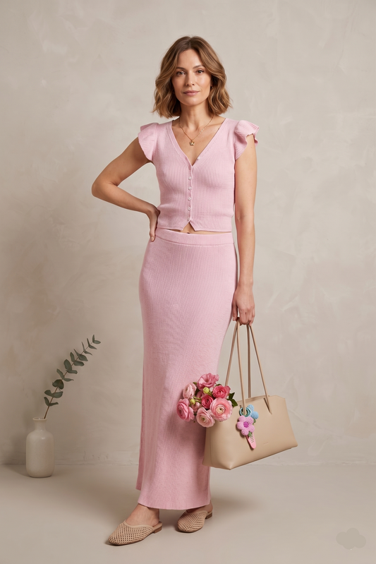 Ensemble en Maille Fine Sienna & Chic Parisien