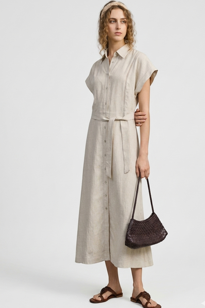 Robe alma en lin et lyocell & L'élégance safari urbaine