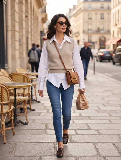 La Chemise Croisée Fluide⎟Chic en Toutes Occasions