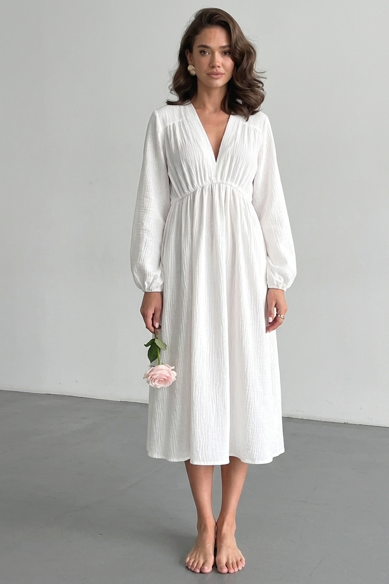 Robe Lina en mousseline de Coton & La douceur bohème intemporelle