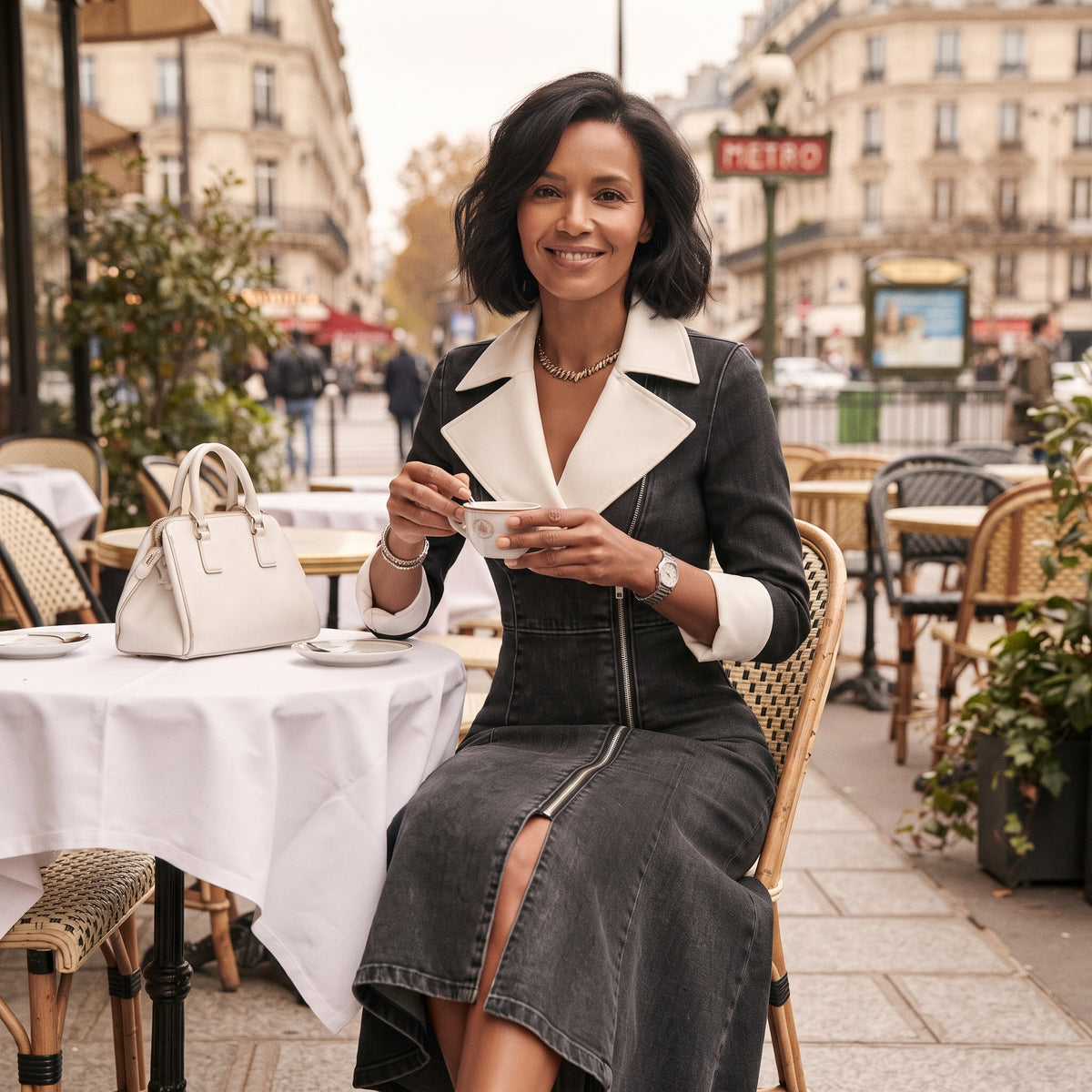 Robe Chemise en Jean⎮L'Élégance Décontractée