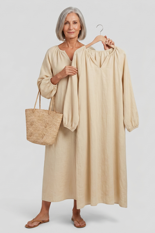 Robe Louna Loungewear en Coton & Le Confort Vintage
