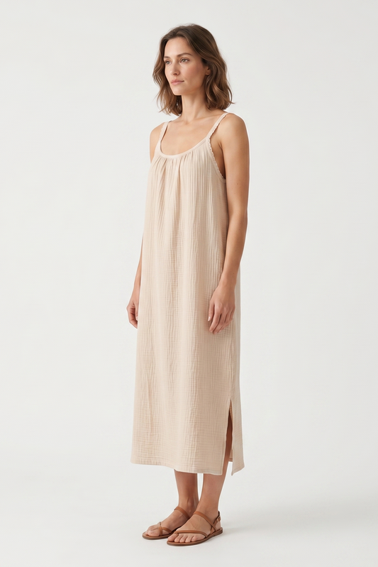 Maxi Robe Séléna en Gaze de Coton