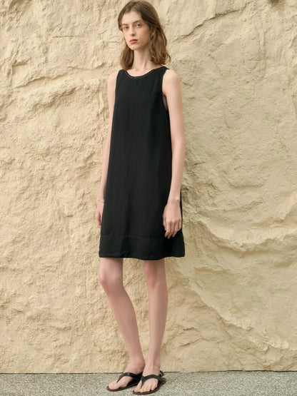 Robe Inès en Lin & Lyocell l'élégance naturelle avec Poches