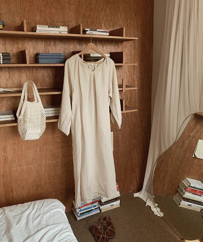Robe Louna Loungewear en Coton & Le Confort Vintage
