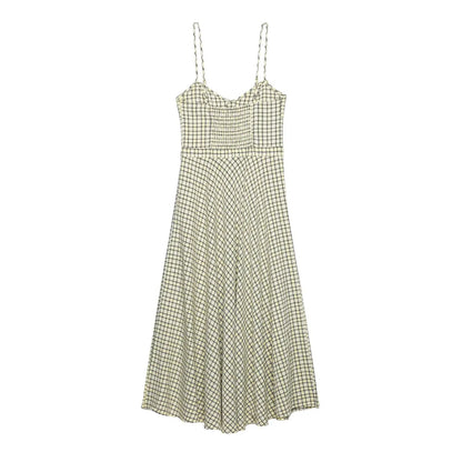 Robe Midi Léna & Romance à Carreaux