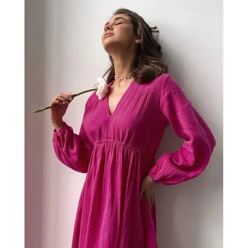 Robe Lina en mousseline de Coton & La douceur bohème intemporelle