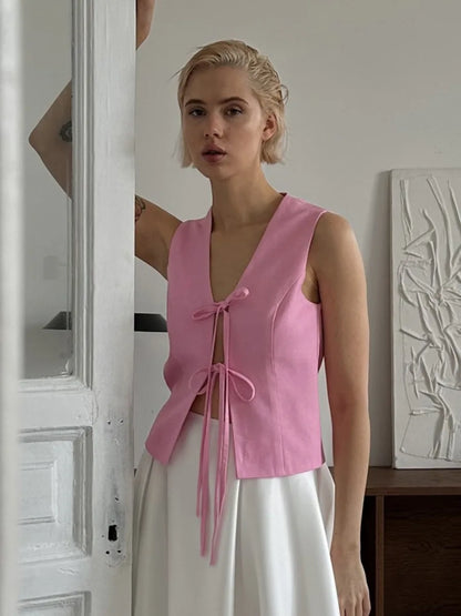 Gilet Rose & Romantisme à la Française