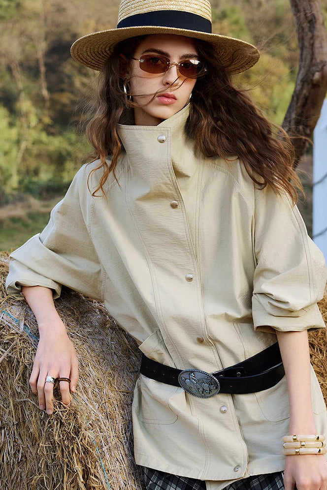 La Veste Légère Utilitaire & Texture Froissée