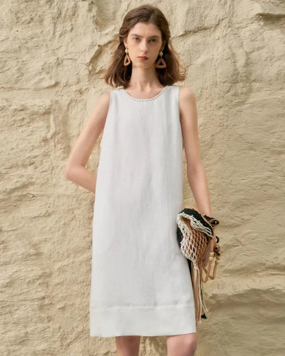 Robe Inès en Lin & Lyocell l'élégance naturelle avec Poches