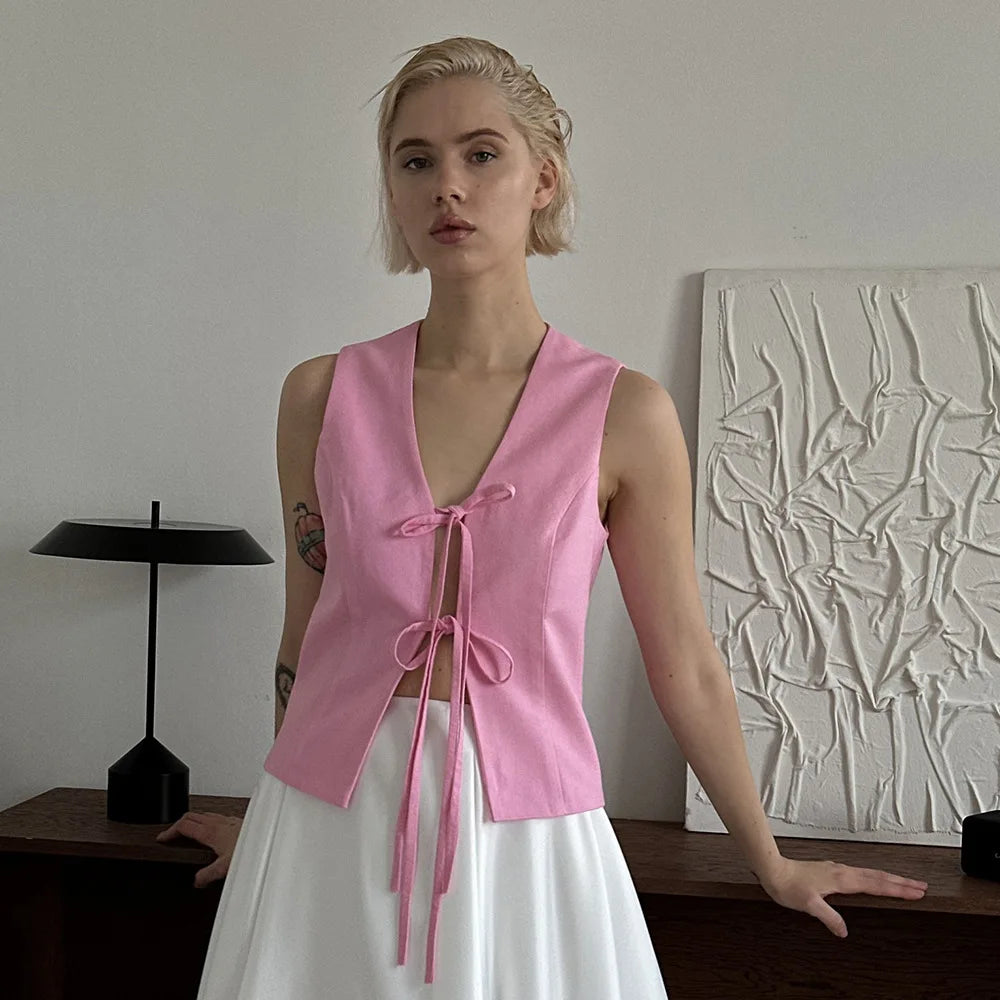 Gilet Rose & Romantisme à la Française