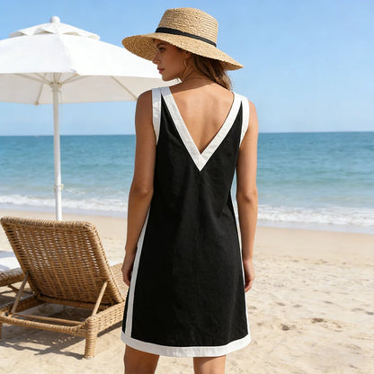 Robe Inaya en Lin & Viscose avec dos plongeant