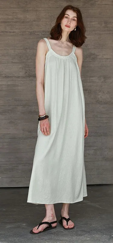 Robe Lola en Lin & Viscose avec dos nu