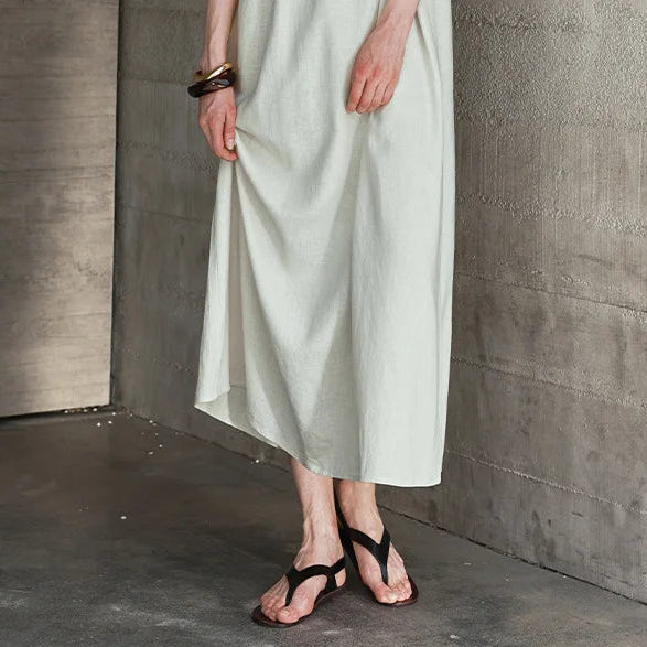 Robe Lola en Lin & Viscose avec dos nu