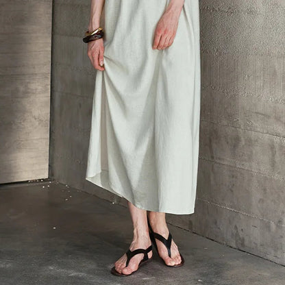 Robe Lola en Lin & Viscose avec dos nu
