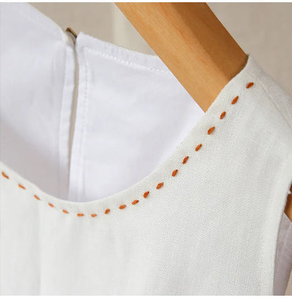 Robe Inès en Lin & Lyocell l'élégance naturelle avec Poches