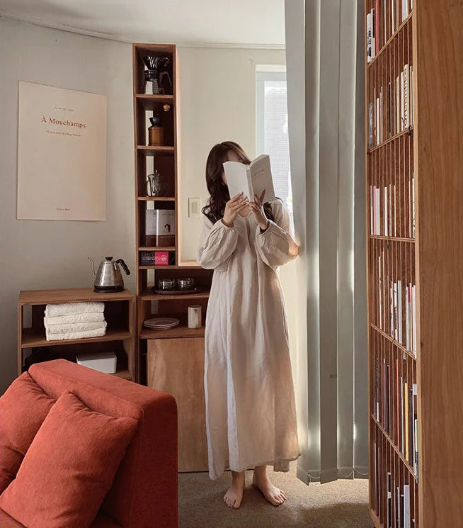 Robe Louna Loungewear en Coton & Le Confort Vintage