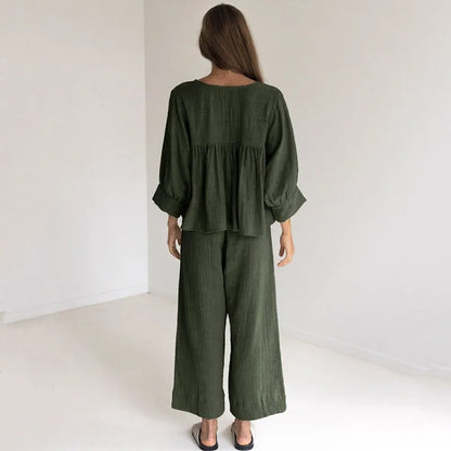 Ensemble Léa Douceur & Poésie en Mousseline de Coton