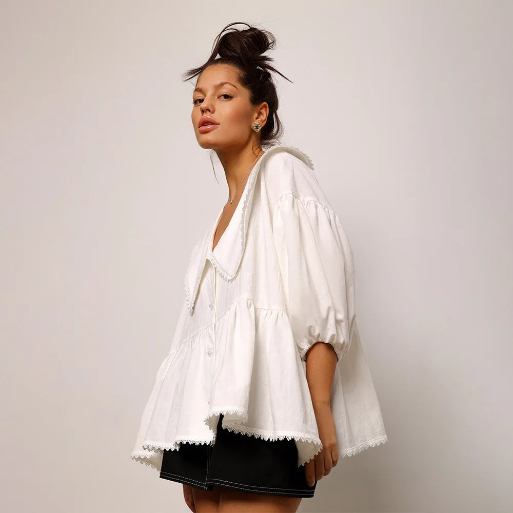 Blouse en Coton Camille & Romantisme Parisien