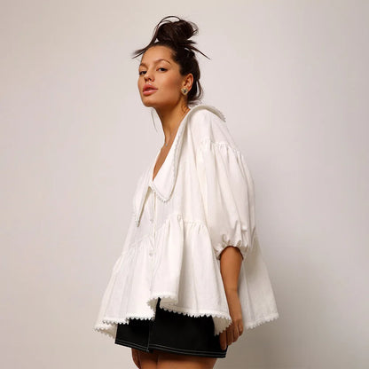 Blouse en Coton Camille & Romantisme Parisien