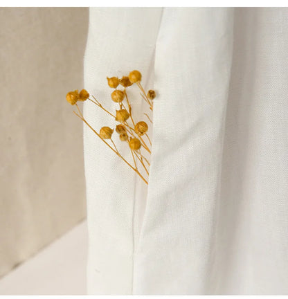 Robe Inès en Lin & Lyocell l'élégance naturelle avec Poches