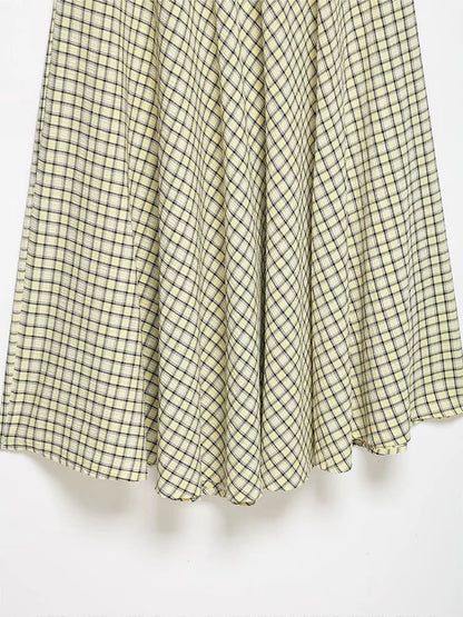 Robe Midi Léna & Romance à Carreaux