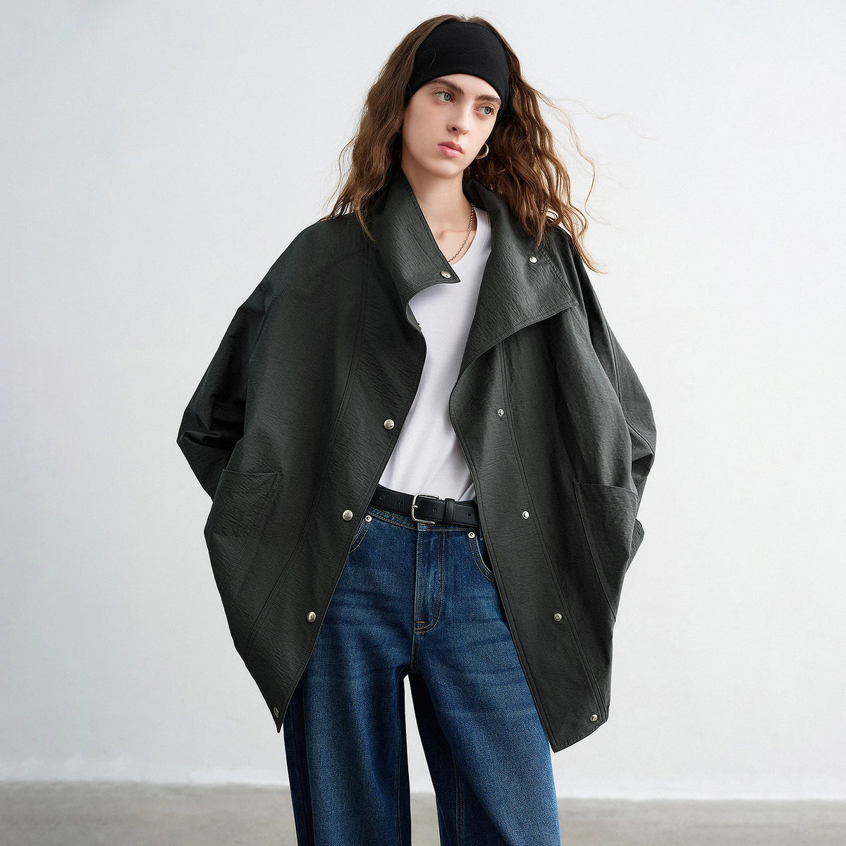 La Veste Légère Utilitaire & Texture Froissée