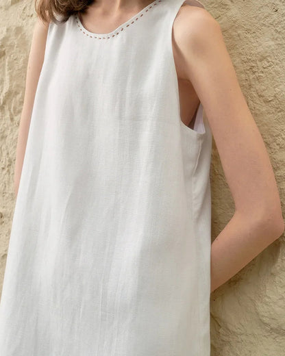 Robe Inès en Lin & Lyocell l'élégance naturelle avec Poches