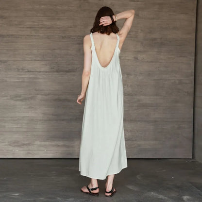 Robe Lola en Lin & Viscose avec dos nu