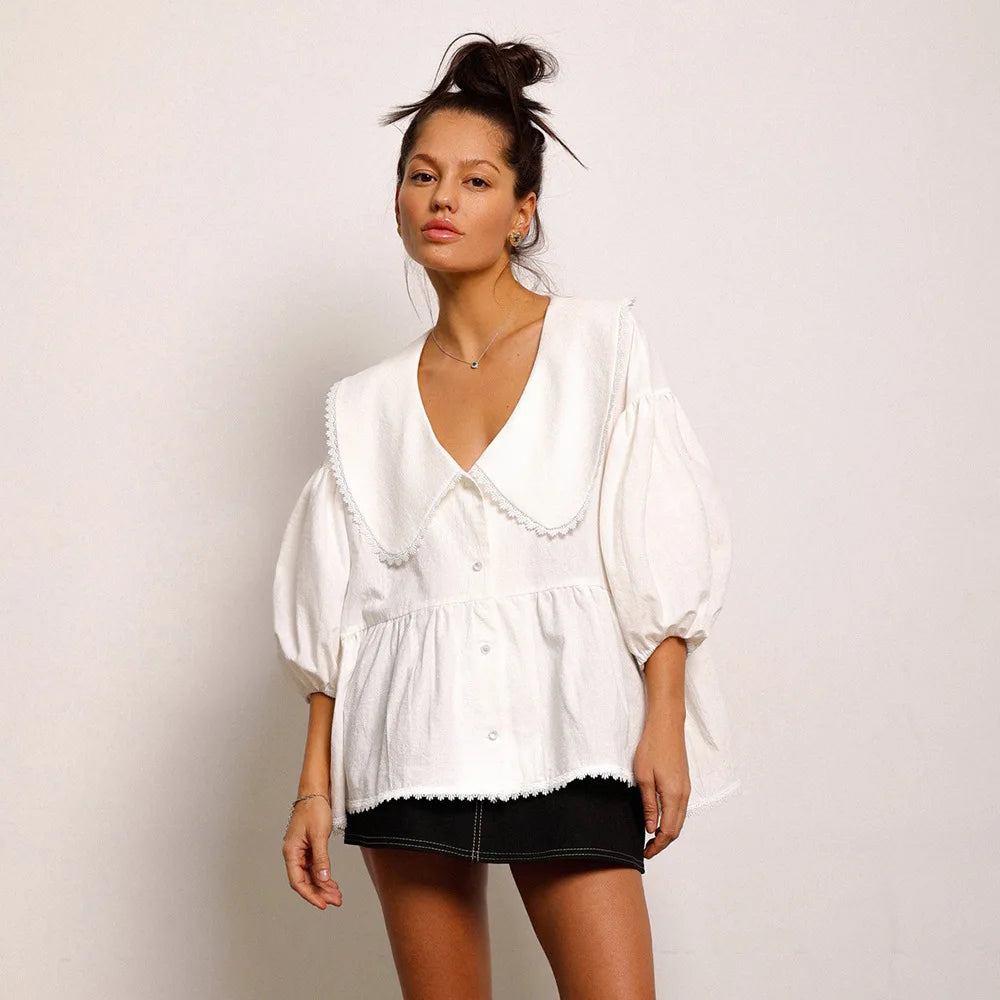 Blouse en Coton Camille & Romantisme Parisien