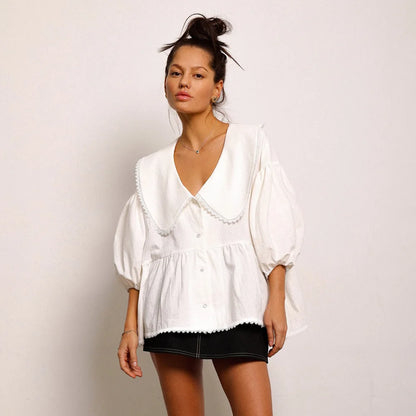 Blouse en Coton Camille & Romantisme Parisien