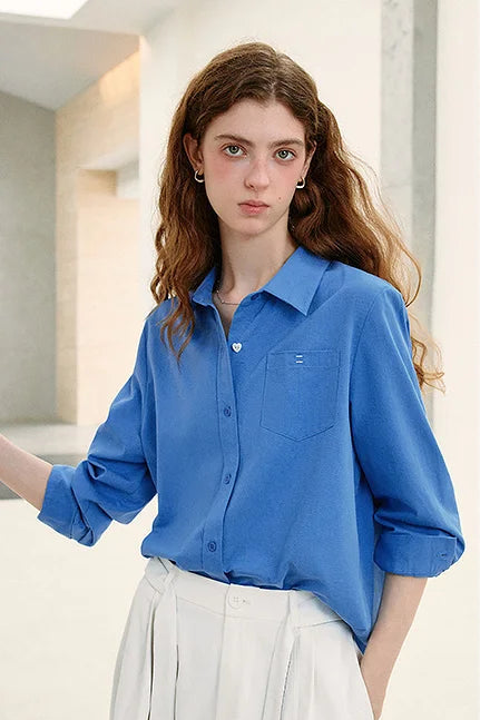 La Blouse Preppy en Coton Naturel