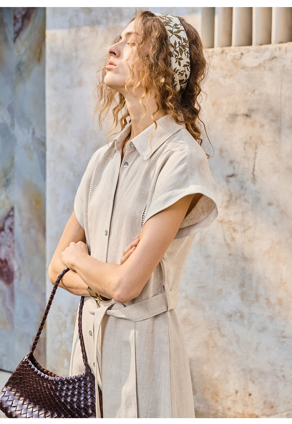 Robe alma en lin et lyocell & L'élégance safari urbaine