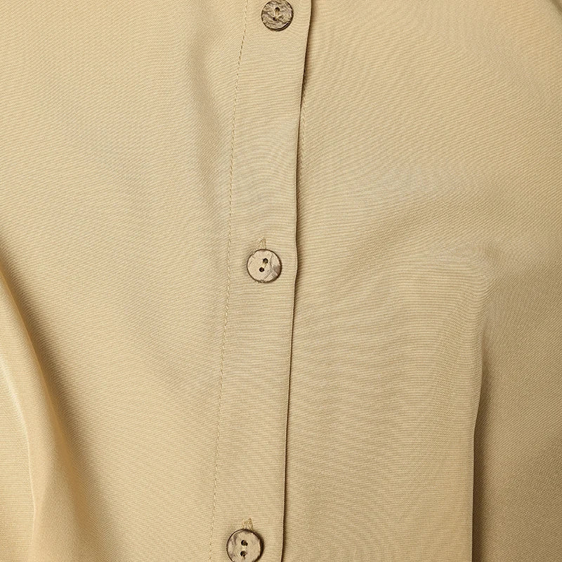 Robe Longue Fluide Boutonnée