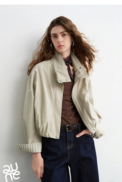La Veste Courte en Coton Flammé⎮Chic Urbain