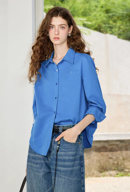 La Blouse Preppy en Coton Naturel