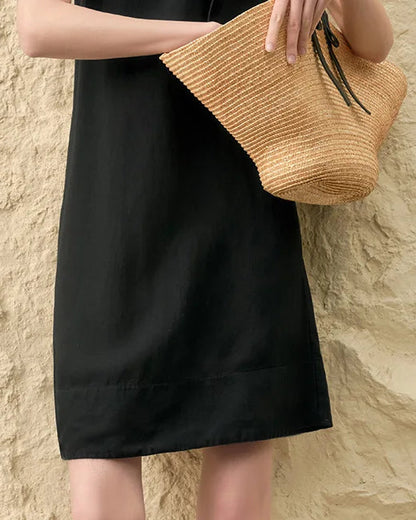 Robe Inès en Lin & Lyocell l'élégance naturelle avec Poches