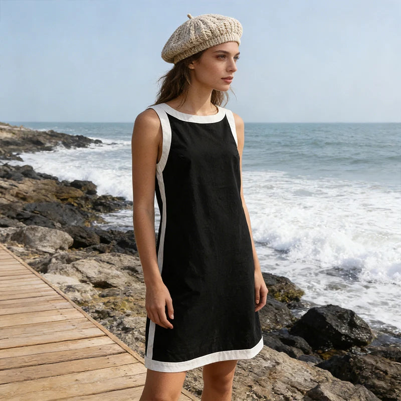 Robe Inaya en Lin & Viscose avec dos plongeant