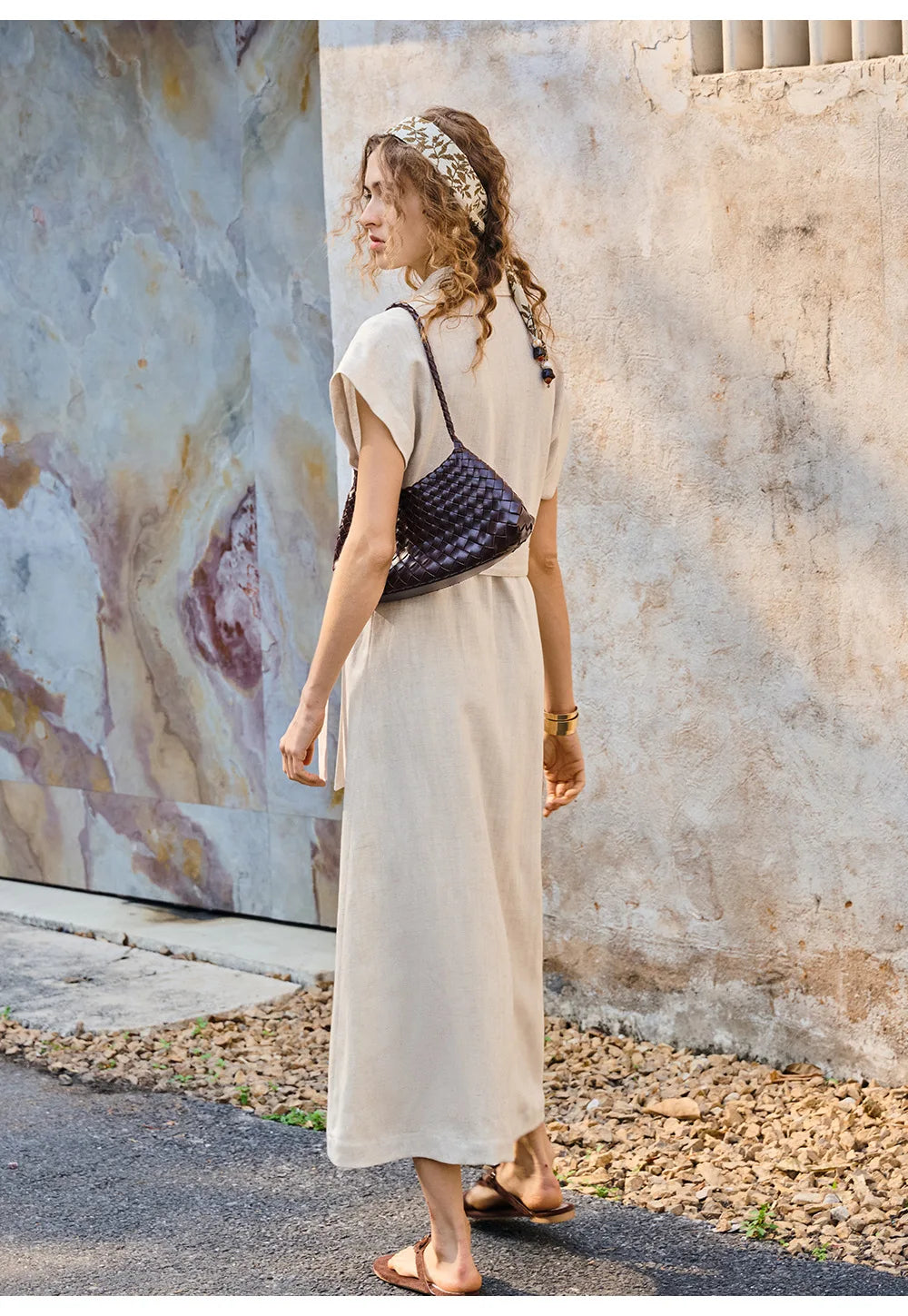 Robe alma en lin et lyocell & L'élégance safari urbaine