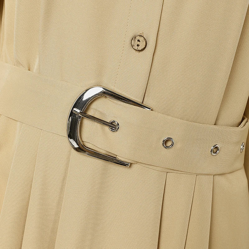 Robe Longue Fluide Boutonnée