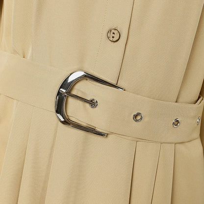 Robe Longue Fluide Boutonnée