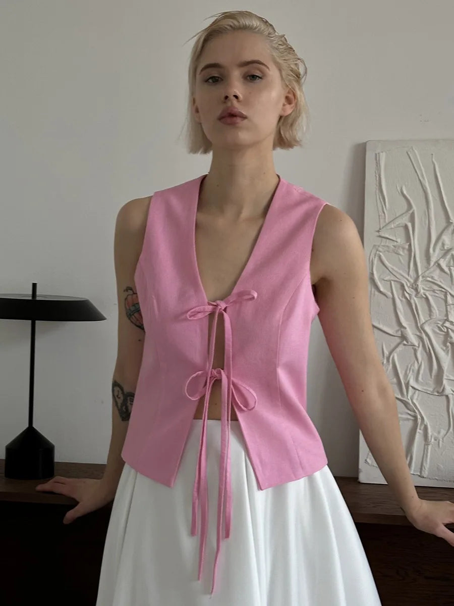 Gilet Rose & Romantisme à la Française