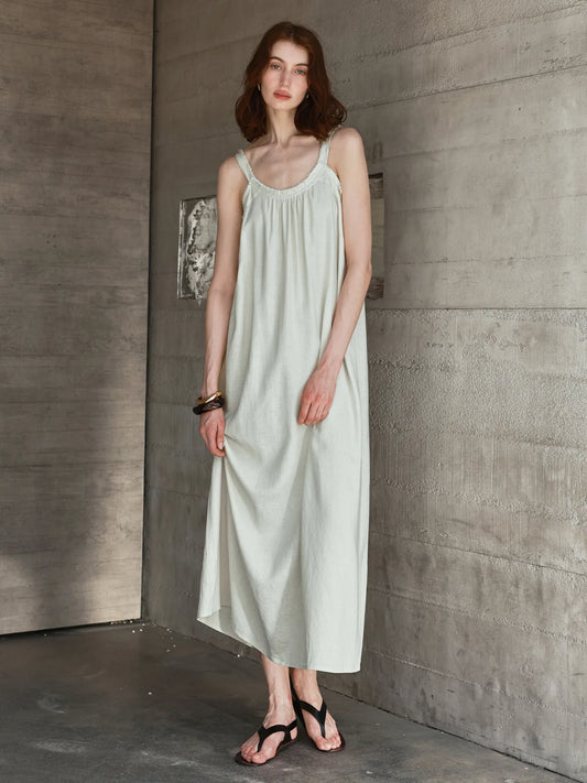 Robe Lola en Lin & Viscose avec dos nu