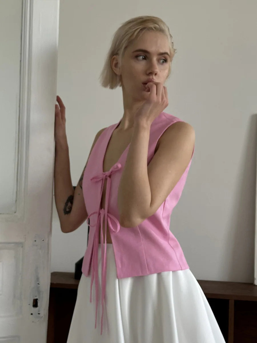 Gilet Rose & Romantisme à la Française